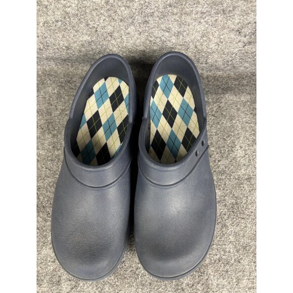 Crocs Clogs Shoes Womens Size 9 Navy Blue Bistro Work Slip On Comfort Nursing - Picture 3 of 8